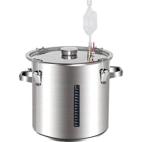 12-160L Moonshine fermentation barrel wine barrel 201 stainless steel fermentation tank wine steaming wine Storage bucket