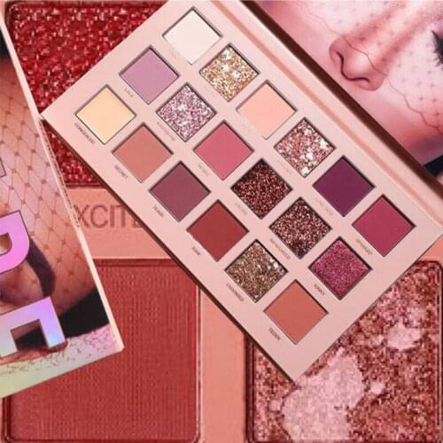 18-color Matte Eyeshadow Palette Earth Shimmer Highlight Eye Shadow Waterproof Long-lasting Makeup Korea Cosmetics TSLM1