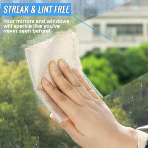 3 x Kitchen Streak-Free Miracle Cleaning Rags Magic Wipes for Glass Dish Wipes Home Tools Scouring Pad Kitchen Cleaning Supplies