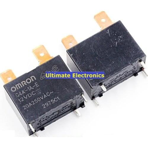 5pcs G4A-1A-E-12VDC G4A-1A-E-DC12V 20A 4feet