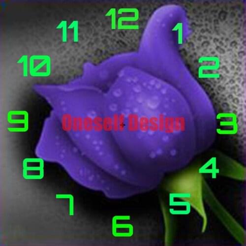 Diamond painting clock flower diamond embroidery clock cat rhinestone pictures decoration home diamond art kit diy frame