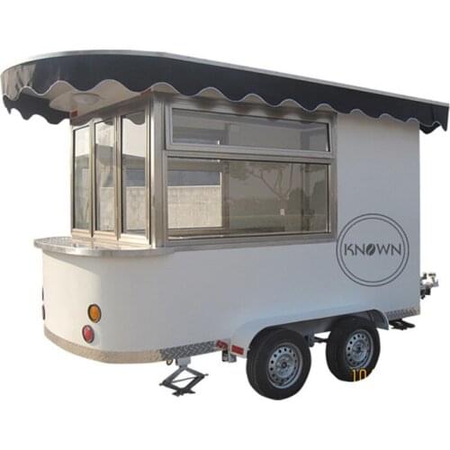 Factory price 320cm long customized food truck multifunctional food cart mobile food trailer for sale