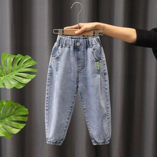 Kids Loose Denim Long Pants New Spring and Autumn Casual Jeans Trousers Baby Toddler Boys Denim Pants Childrens Clothes 2-6T