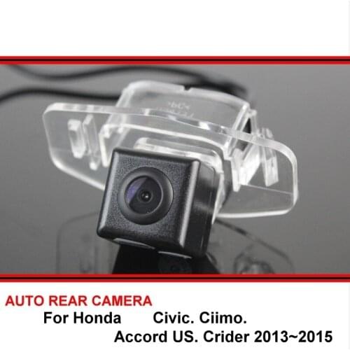 For Honda Civic Ciimo Accord US Crider 2013 ~ 2015 Car Rearview Parking Reverse Backup HD CCD Night Vision Rear View Camera