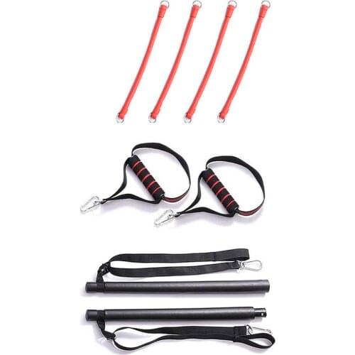 Resistance Band Pilates Bar Gym Exercise Muscle Portable Home Gym Exercise Whole Body Exercise Fitness Equipment Accessories