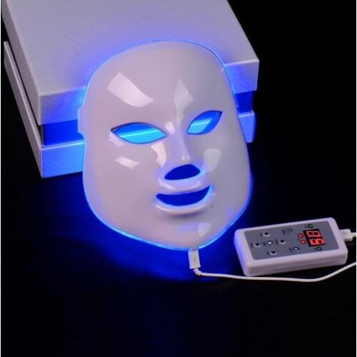 7 Colors LED Facial Mask Photon Therapy Skin Rejuvenation Anti Acne Wrinkle Removal Photodynamic LED Facial Mask Spa