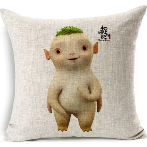 Hot Sale Pillow Covers Fashion Cartoon Pattern New Design Hot Sell 45X45CM Linen Pillow Cover \ Home Decorative Linen Cushion