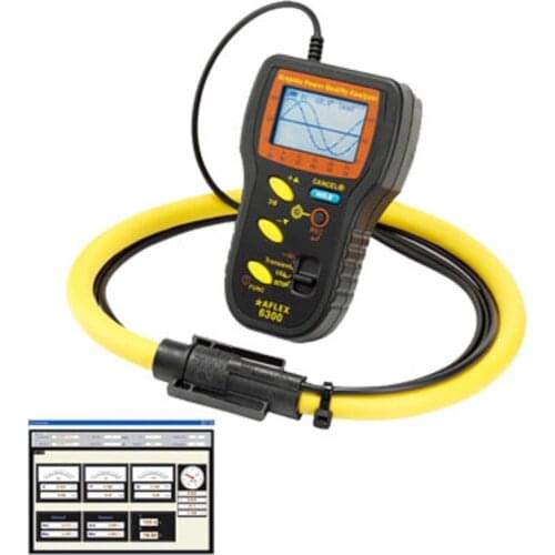 Free Shipping Graphic Power Quality Analyzer Digital High Accuracy Power Quality Analyzer AFLEX-6300 Measuring Tool