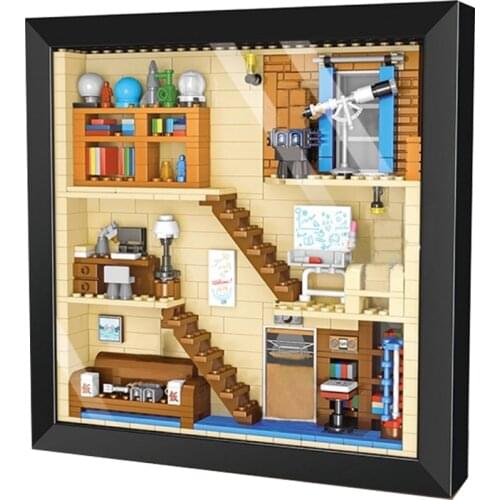 Idea Series Inside The Frame Of The Magic Castle Mural Building Block Brick Wall Painting Picture 3D Modle Home Decoration
