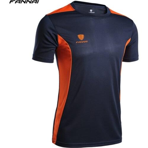 Summer Style T Shirt New Soccer Jersey Running Fitness Quick Dry Slim Fit T-shirts Short-Sleeve top Sports t shirt For Men XXXL