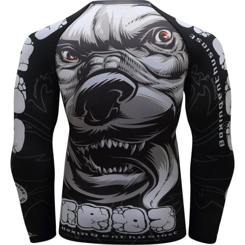 2021 Hot Sale Full Printing Fitness Long Sleeves Rash Guard Fashion Gym T Shirt