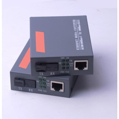 1 Pair Gigabit 4100AB-40KM Fiber Optical Media Converter 1000Mbps Single Mode Single Fiber SC Port 40KM External Power Supply