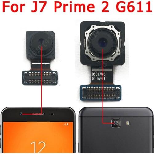 Original For Samsung Galaxy J7 Prime 2 2018 G611 Front Rear Back Camera Frontal Main Camera Module Flex Replacement Spare Parts
