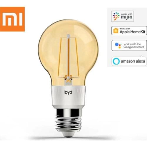 Original Xiaomi Smart Home LED Filament bulb YLDP22YL 500 lumens 6W Lemon Smart bulb Work for Apple homekit