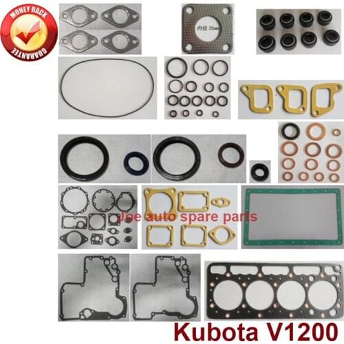 Complete Overhaul engine full gasket set kit for Kubota engine: V1200 4D75