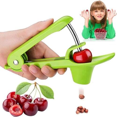 Justdolife Cherry Fruit Kitchen Portable Pitter Remover Olive Core Corer Remove Pit Tool Seed Gadget Stoner