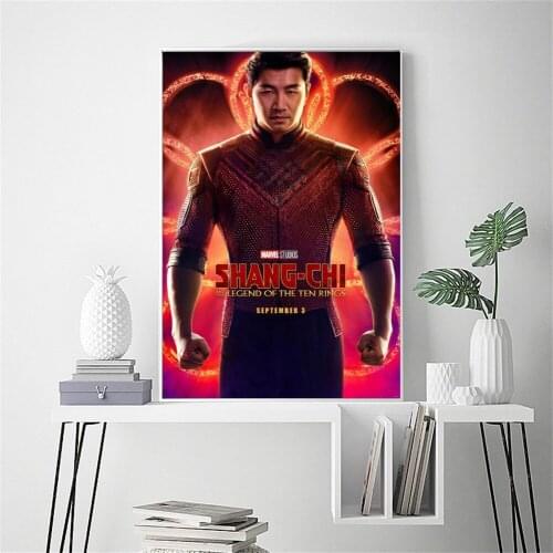 2021 Promo for Marvels "Shang-Chi and the Legend of the Ten Rings" Wall Art Canvas Painting Wall Pictures for Room Decoration