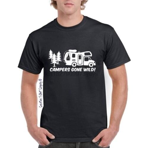 Retro Campers Gone Wild Motorhome TShirt Great 4 Touring & Camping Season