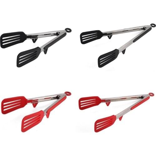 Square Head Barbecue Food Tongs Portable Non-Stick Grill Frying Tongs Anti-Scalding Outdoor Picnic Frying Food BBQ