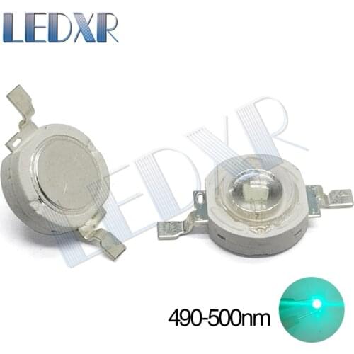 High power led chip lamp beads 3W 490nm-500nm ice blue 42mil chip luminous source 3w led chip stage light landscape light