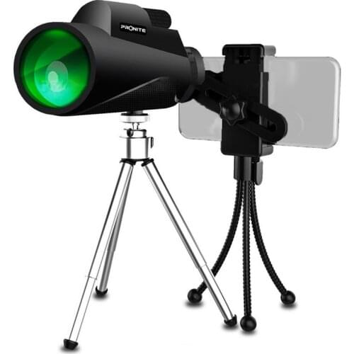 Telescope Spotting Telescope 40X60/12x50 High-definition Multilayer Green Film Night Vision Function With Smartphone Holder