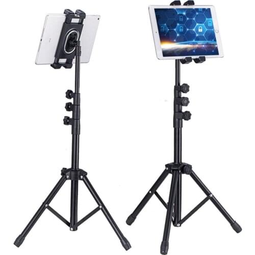 Mobile phone tablet universal floor stand Retractable adjustment vibrato music live broadcast bracket Lazy mobile phone bracket