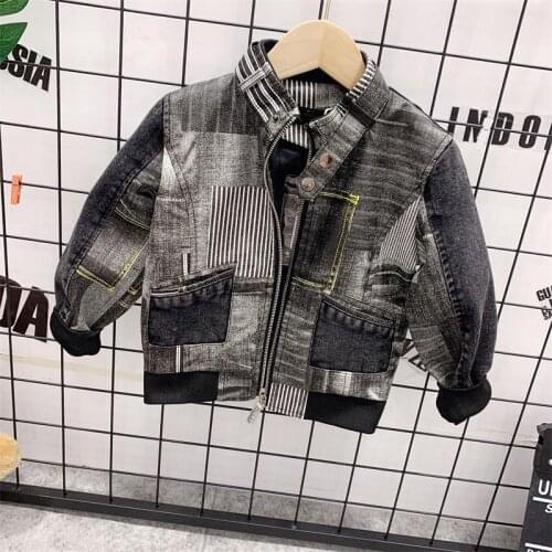 Spring Autumn childrens clothing girls pu jacket coat clothes childrens jacket girls boys Classic collar zipper leather coat