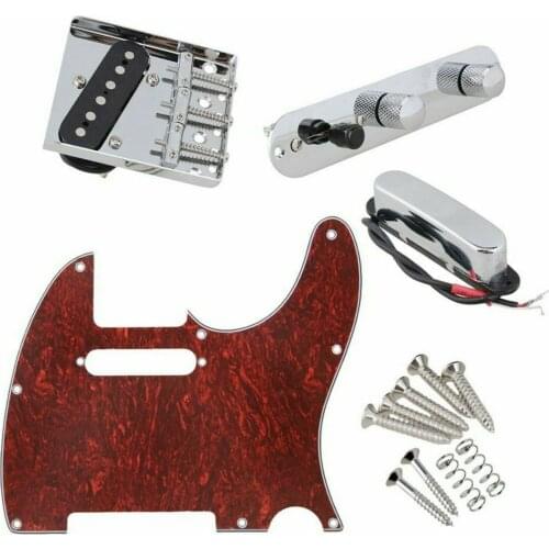 Loaded Red Tortoise Shell TL Guitar Pickguard Bridge Pickup Control For TL Electric Guitar Kit