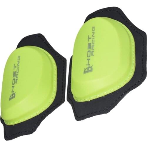 Green Motorbike Sports Knee Protector Guard Pads Knee Sliders Pads for Riding Skating Snowboards