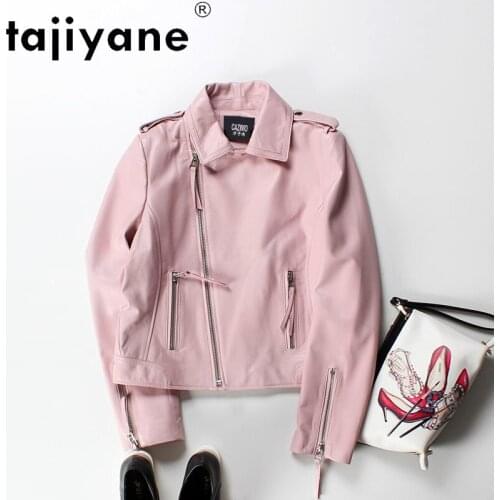 Tajiyane 2021 Women Korean Autumn Clothes Real Sheepskin Jacket Woemns Genuine Leather Coats High Quality Femme Veste TN2086