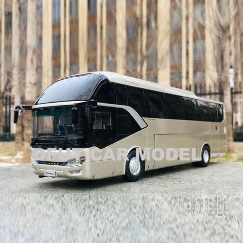 1:38 Alloy Toy Vehicles JIN LONG XML 6122 BUS Car Model Of Childrens Toy Cars Original Authorized Authentic Kids Toys