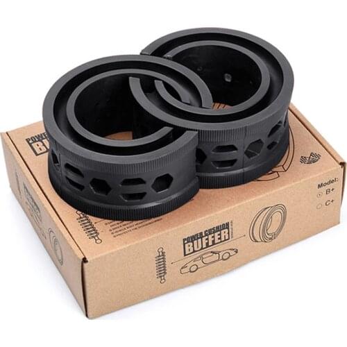 2Pc Car Shock Absorber A/B/C/D/E Type Springs Bumpers Universal Auto Shock Absorber Spring Cushion Black