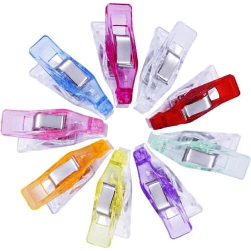 5000pcs/lot Edge Clip Quilt Quilting Clip DIY Crafts Plastic Clips Multicolor Patchwork Sewing Decoration Clamp Cothes Clip SN