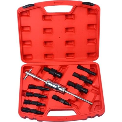 9Pcs bearing pull code sliding hammer pilot inner bearing puller bearing removal tool kit (8-32MM) anti-rust and anti-corrosion