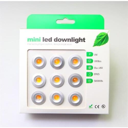 9pcs/box DC12V 1W MINI LED Downlight Bridgelux Chip LED Spot Light LED Cabinet Stairs Light New Design Waterproof IP65 ONDENN