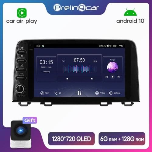 Prelingcar navigation system For Honda CR-V 2017 android 10.0 Car GPS multimedia Radio Navi player
