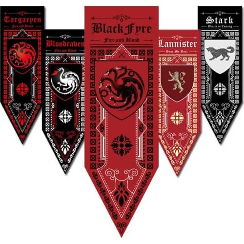 Blackfyre Rebellion Got Banners Home Decor Bloodraven Dance Of The Dragons Living Room Decoration Flags Decorative Garden Props