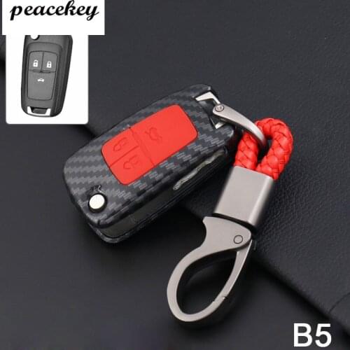 Carbon Fiber Key Case Cover For Opel Astra Corsa Antara Meriva Zafira ASTRA J Mokka Insignia For Chevrolet Cruze Aveo
