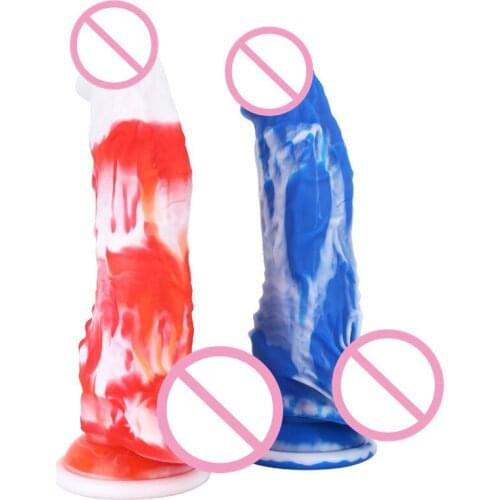 Color Realistic Dildo With Suction Cup Sex Toys For Women Big Anal Plug Flirting Masturbation Products G-spot Simulation Sex Toy