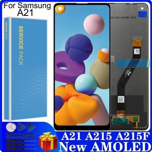 6.5" A21 Display For Samsung Galaxy A21 A215 A215U LCD Display Touch Screen Digitizer With Frame Assembly For Samsung A21 A215