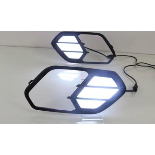 Osmrk led drl daytime running light for ford kuga escape 2016-2017 with yellow turn light function, wireless switch
