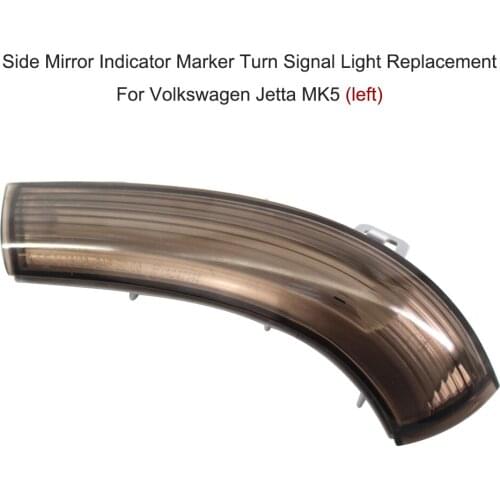 Left/Right Side Mirror Indicator Marker Turn Signal Light Replacement For Volkswagen Jetta MK5 Gray Car Accessories