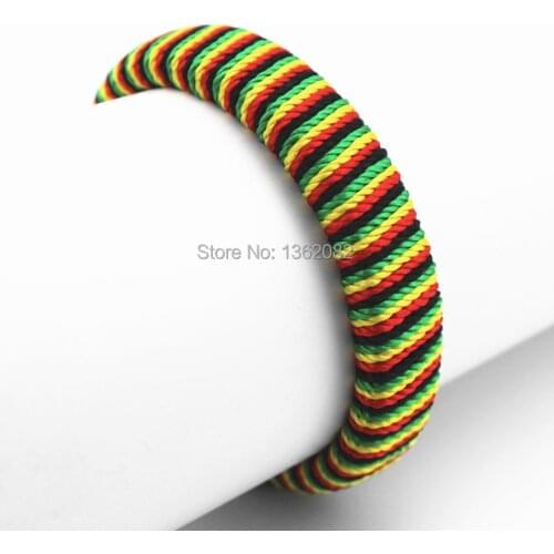 Fashion 12PCS Hand-woven Colorful Surfing Hemp Leather Bracelets Bangle MB135