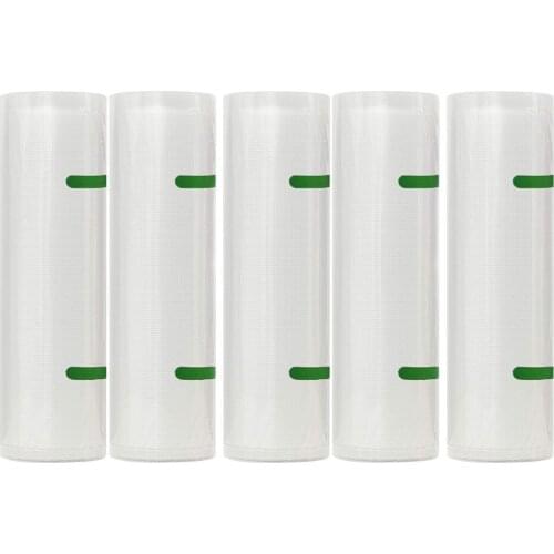 BPA Free PA PE Food Grade Kitchen Food Vacuum Sealer Sous Vide Storage Packaging Bags 5 Rolls