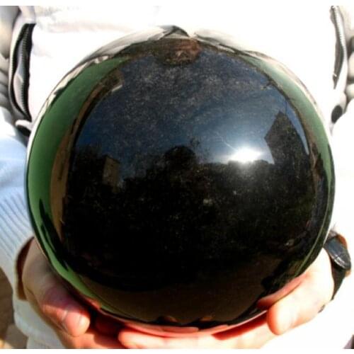 Huge 7700g natural obsidian quartz crystal ball sphere