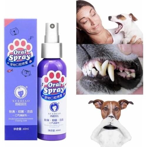 Pet Breath Freshener Oral Treatment Spray Puppy Dog Small Pets Teeth Breath Cleaning Freshener Dog Cat Dental Spray Care Cleaner