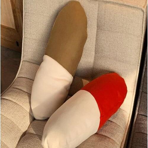 Patchwork Color Pill Pillow подушка Lovely Creative Car Waist Pillows Child Sofa Cushion Decoration Toy Ornaments Cure Fun Gift