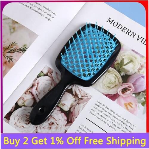 Wide Teeth Hair Brush Scalp Massage Comb Pro Salon Hair Care Styling Tool Home Salon Hairdressing Styling Tools