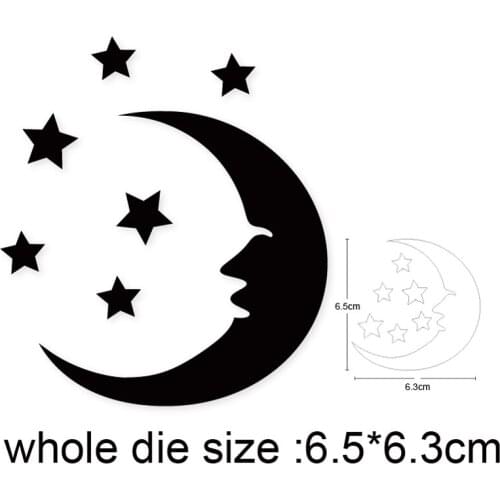 Christmas Moon Stars Metal Cutting Dies Stencils For Scrapbooking dies DIY Crafts Album Cards Making Embossing Die Cuts 2020 New