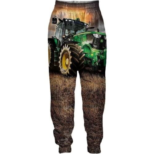 Tractor Art 3D All Over Print Sweatpants Harajuku Fashion Unisex Trousers Hip Hop Casual Joggers Pants